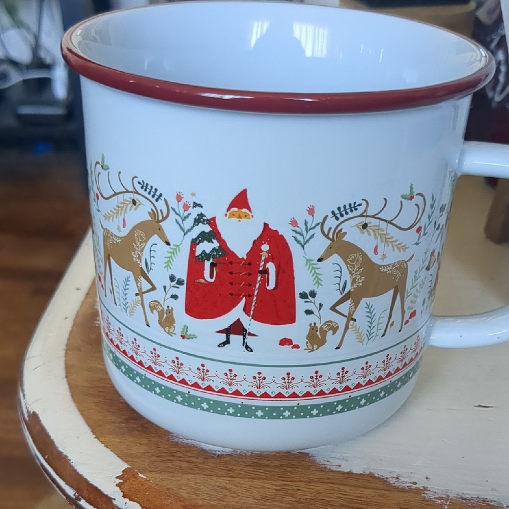 Cost Plus World Market Folk Holiday Mug